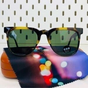Komono Tortoise Shell Sunglasses NEW Riviera Green Tortoise